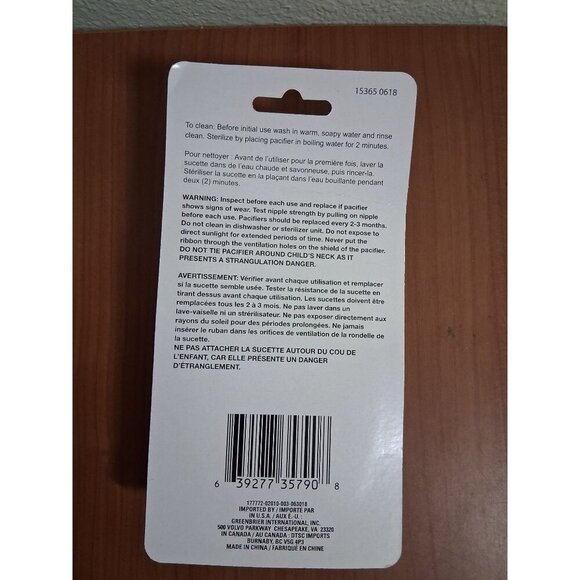 Angel Of Mine Silicone Pacifiers 2 Soft Pink & Purple 0-36 Month BPA Free Sealed - Picture 2 of 2